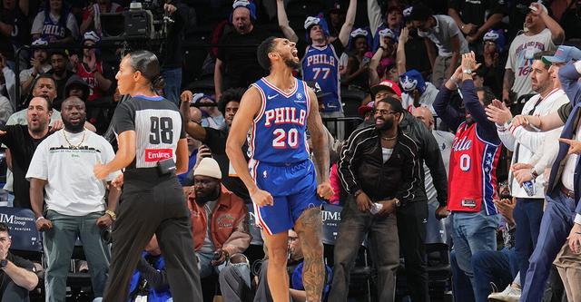 球探体育比分网-佩恩32+10创生涯新高！杰罗姆26+8 费城主场逆转灰熊